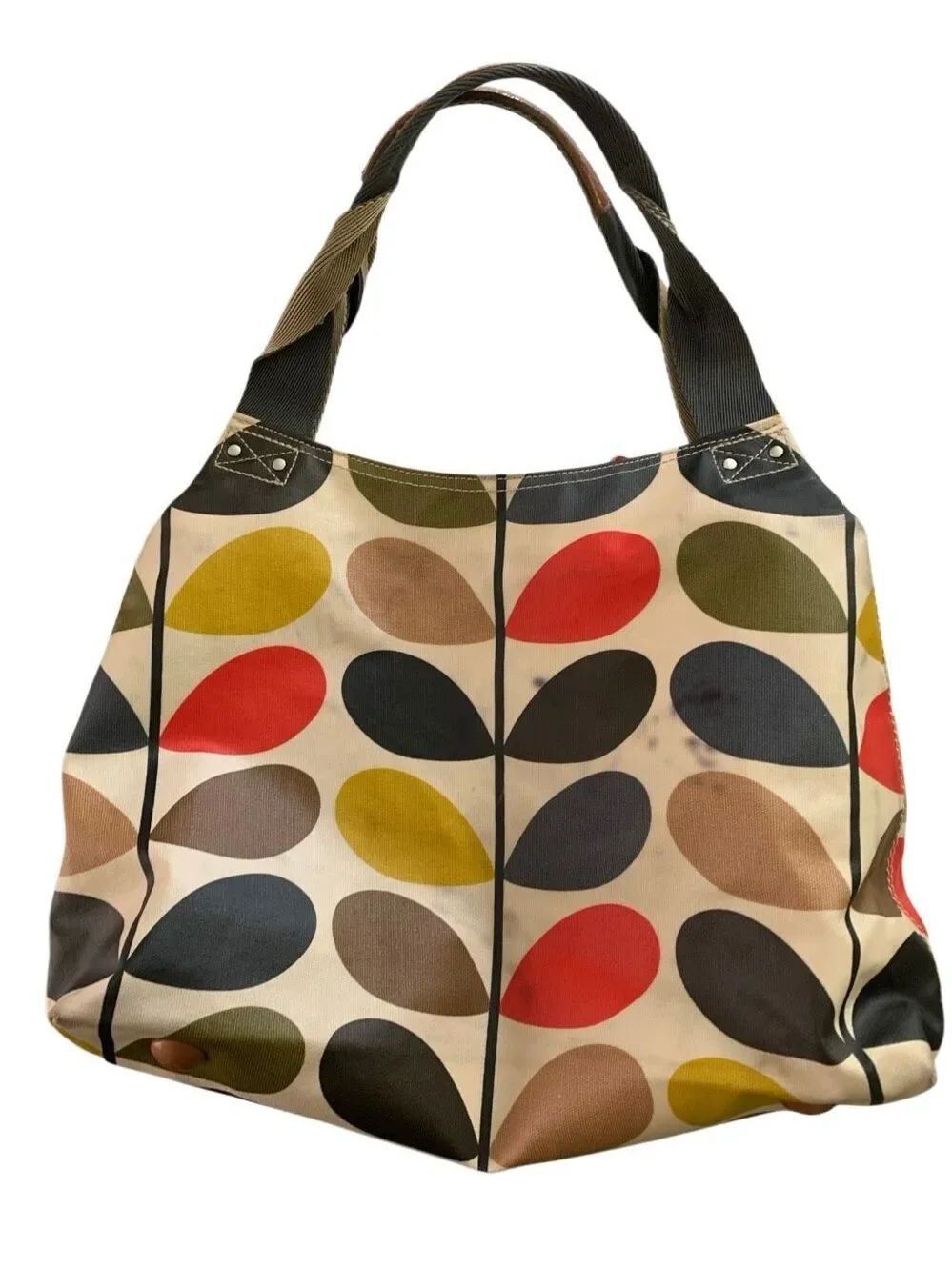 Orla Kiely Classic Multi Stem Shoulder Bag mulitcolor stem pattern 11 x 14